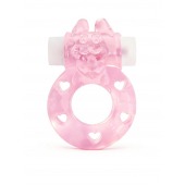 Розовое эрекционное виброкольцо в форме зайчика - 1137 - в Балашихе купить с доставкой