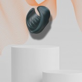 Серый сквозной мастурбатор с вибрацией Manwan Starter - Manwan - в Балашихе купить с доставкой