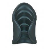 Серый сквозной мастурбатор с вибрацией Manwan Starter - Manwan - в Балашихе купить с доставкой