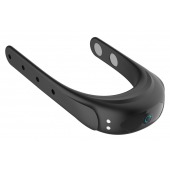 Черное эрекционное виброкольцо на ремешках - Boys of Toys - в Балашихе купить с доставкой