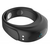 Черное эрекционное виброкольцо на ремешках - Boys of Toys - в Балашихе купить с доставкой