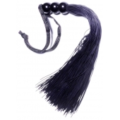 Черная силиконовая плетка - 25,4 см. - Boys of Toys - купить с доставкой в Балашихе