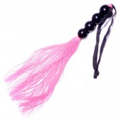 Розовая силиконовая плеть - 35,5 см. - Boys of Toys - купить с доставкой в Балашихе