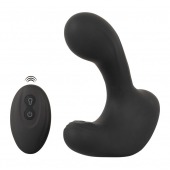 Черная анальная вибропробка с функцией расширения RC Butt Plug with 3 functions - Orion - в Балашихе купить с доставкой