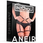 Черные стрепы на бёдра Aneir - Intoyou - купить с доставкой в Балашихе