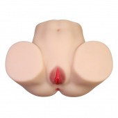 Телесный мастурбатор с 2 любовными отверстиями Olivia - Baile - в Балашихе купить с доставкой