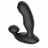 Черный вибромассажер простаты с вращающимся шариком - Secwell - в Балашихе купить с доставкой