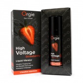 Жидкий вибратор Orgie High Voltage Strawberry - 15 мл. - ORGIE - купить с доставкой в Балашихе