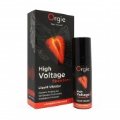 Жидкий вибратор Orgie High Voltage Strawberry - 15 мл. - ORGIE - купить с доставкой в Балашихе