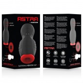 Черно-красный мастурбатор с вибрацией и всасыванием - JAMYJOB - в Балашихе купить с доставкой