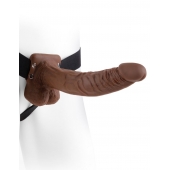 Полый мужской фаллопротез Hollow Strap-On with Balls - 24 см. - Pipedream - купить с доставкой в Балашихе