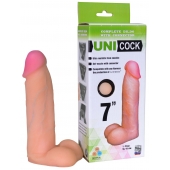 Фаллическая насадка Харнесс UNICOCK 7  - 19 см. - LOVETOY (А-Полимер) - купить с доставкой в Балашихе