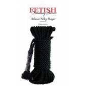 Черная веревка для фиксации Deluxe Silky Rope - 9,75 м. - Pipedream - купить с доставкой в Балашихе