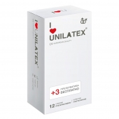 Ультратонкие презервативы Unilatex Ultra Thin - 12 шт. + 3 шт. в подарок - Unilatex - купить с доставкой в Балашихе