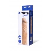 Насадка с ярко выраженной головкой и рельефным стволом - 19 см. - A-toys - в Балашихе купить с доставкой