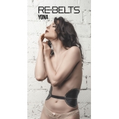 Пояс с клёпками Yona Black - Rebelts - купить с доставкой в Балашихе