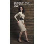 Пояс с клёпками Yona Black - Rebelts - купить с доставкой в Балашихе