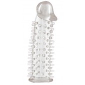 Прозрачная насадка на половой член с закрытой головкой и шипами - 12,5 см. - ToyFa - в Балашихе купить с доставкой