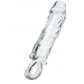 Прозрачная насадка с петлёй для фиксации - 14 см. - ToyFa - в Балашихе купить с доставкой