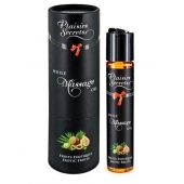 Массажное масло с ароматом экзотических фруктов Huile de Massage Gourmande Fruits Exotiques - 59 мл. - Plaisir Secret - купить с доставкой в Балашихе