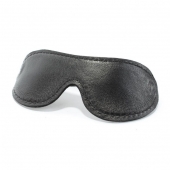 Кожаная маска на глаза - БДСМ Арсенал - купить с доставкой в Балашихе