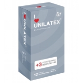 Презервативы с рёбрами Unilatex Ribbed - 12 шт. + 3 шт. в подарок - Unilatex - купить с доставкой в Балашихе