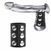 Утяжка на пенис на кнопочках 100% PVC STRAP WITH METAL SNAP - BlueLine - купить с доставкой в Балашихе