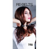 Чёрный кожаный чокер-кляп Tyra Black - Rebelts - купить с доставкой в Балашихе