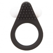 Чёрное эрекционное кольцо LIT-UP SILICONE STIMU RING 1 BLACK - Dream Toys - в Балашихе купить с доставкой