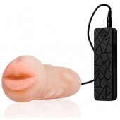 Мастурбатор-ротик с вибрацией REALSTUFF VIBRATING MASTURBATOR MOUTH - Dream Toys - в Балашихе купить с доставкой