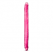 Розовый двусторонний фаллоимитатор B Yours 16  Double Dildo - 40,6 см. - Blush Novelties