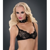 Полиуретановый ошейник с пуклями и D-кольцами Collar with Studs - Blush Novelties - купить с доставкой в Балашихе