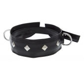 Полиуретановый ошейник с пуклями и D-кольцами Collar with Studs - Blush Novelties - купить с доставкой в Балашихе