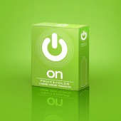 Цветные ароматизированные презервативы ON) Fruit   Color - 3 шт. - ON) - купить с доставкой в Балашихе