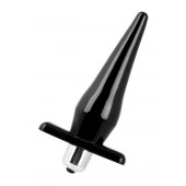 Черная водонепроницаемая вибровтулка Black Red - 12,7 см. - ToyFa