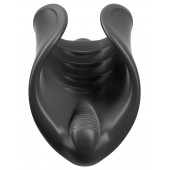 Чёрный мастурбатор Vibrating Silicone Stimulator с вибрацией - Pipedream - в Балашихе купить с доставкой