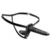 Женский страпон с вагинальной пробкой Double Penetrix Strap-on - 15 см. - Pipedream - купить с доставкой в Балашихе