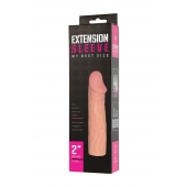 Телесная насадка-удлинитель Extension sleeve - 17 см. - Sitabella - в Балашихе купить с доставкой