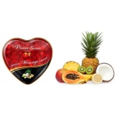 Массажная свеча с ароматом экзотических фруктов Bougie Massage Candle - 35 мл. - Plaisir Secret - купить с доставкой в Балашихе