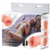 Двусторонний мастурбатор с вибропулей Satisfaction Lucky charm - Lola Games - в Балашихе купить с доставкой