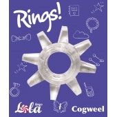 Прозрачное эрекционное кольцо Rings Cogweel - Lola Games - в Балашихе купить с доставкой