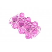 Розовая насадка на пенис Rings Armour - Lola Games - в Балашихе купить с доставкой