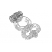 Прозрачное эрекционное кольцо Rings Treadle с подхватом - Lola Games - в Балашихе купить с доставкой