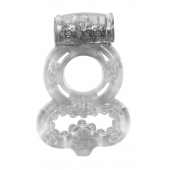 Прозрачное эрекционное кольцо Rings Treadle с подхватом - Lola Games - в Балашихе купить с доставкой
