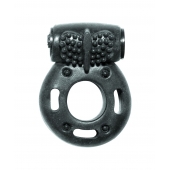 Черное эрекционное кольцо с вибрацией Rings Axle-pin - Lola Games - в Балашихе купить с доставкой