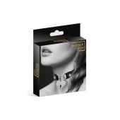 Черный чокер с замком в форме сердца - Bijoux Pour Toi - купить с доставкой в Балашихе