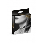 Черный чокер с двумя кольцами - Bijoux Pour Toi - купить с доставкой в Балашихе