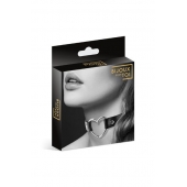 Чёрный чокер с кольцом в форме сердца - Bijoux Pour Toi - купить с доставкой в Балашихе