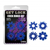 Набор из 4 синих колец Get Lock - Chisa - в Балашихе купить с доставкой