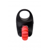 Чёрно-красное эрекционное виброкольцо Erotist - Erotist Adult Toys - в Балашихе купить с доставкой